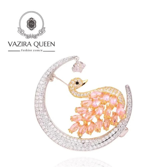 VQ Swan Brooch - Picture 1 of 4